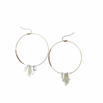 Pearl Majesty Hoop Earrings