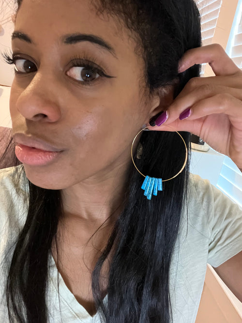 Azul Hoop Earrings
